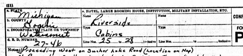 Rustic Riverside Inn - 1950 Cenus Information